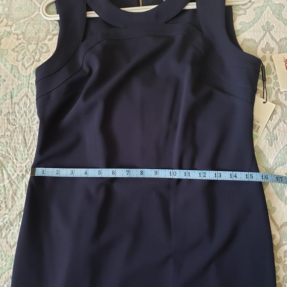 Calvin Klein Navy Blue Sheath Dress NWT SIZE 8 - Picture 13 of 16